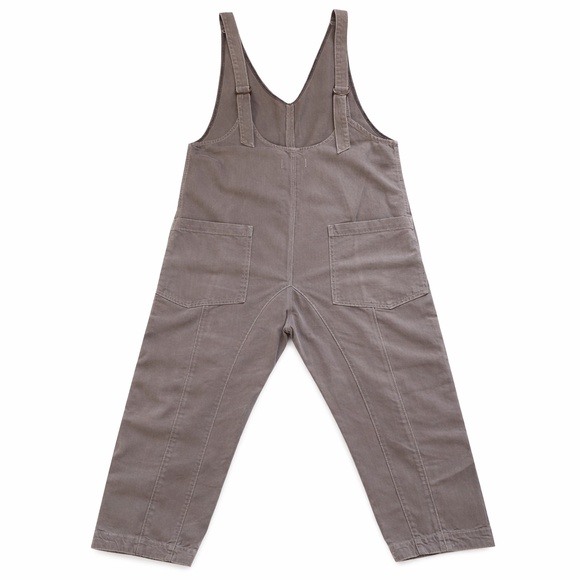 We The Free Utility Jumpsuit Medium Brown Overalls Wide Leg Boho - Picture 2 of 9